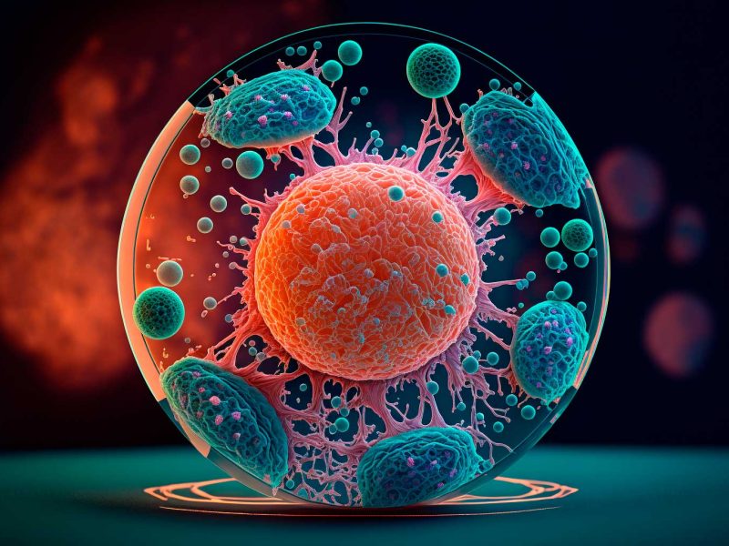 Adrian.science_hyper_realistic_Immune_cells_attacking_a_tumor_c_4f405861-103d-44a6-8d32-fb377bbd340b